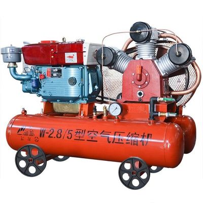 Compressor de ar reciprocando diesel da mineração de Kaishan 22hp para Jack Hammer pneumático